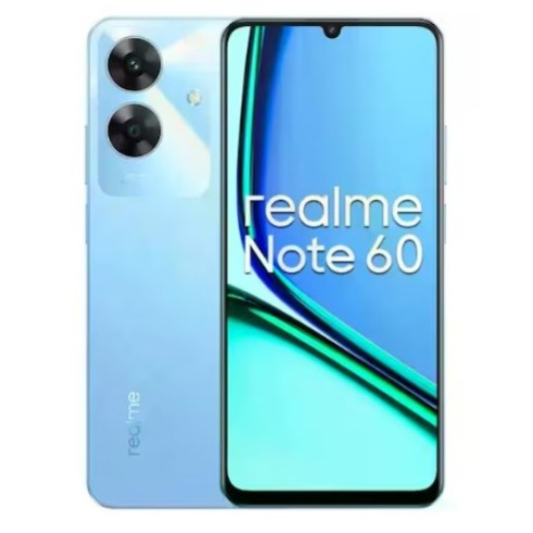 Smartphone Realme Note 60 4GB/128GB Câmera dupla 32MP tela 90Hz 6,74 - Azul