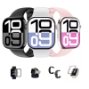 Relógio Smartwatch Microwear S10 Serie 10 Nfc Amoled - Prata/Branco